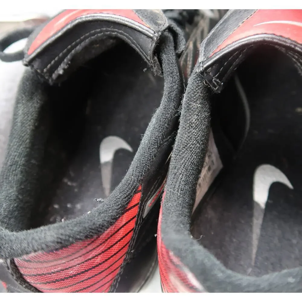 Nike Shoes Mens 7.5 Soccer Football Cleats Premier II FG Leather Black Red Logo